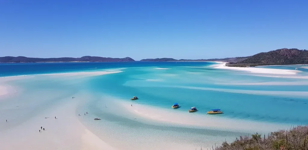 Whitehaven Beach dans les Whitsundays en Australie